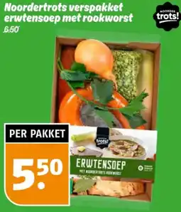 Poiesz Noordertrots verspakket erwtensoep met rookworst aanbieding