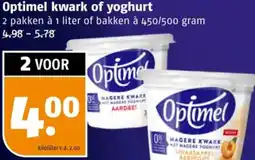 Poiesz Optimel kwark of yoghurt aanbieding