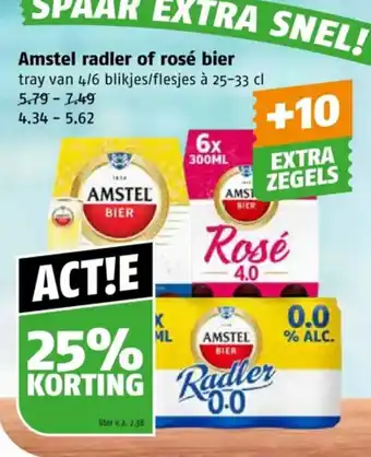 Poiesz Amstel radler of rosé bier aanbieding
