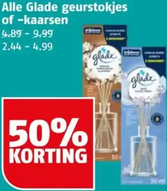 Poiesz Alle Glade geurstokjes of kaarsen aanbieding