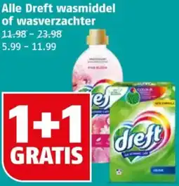 Poiesz Alle Dreft wasmiddel of wasverzachter aanbieding