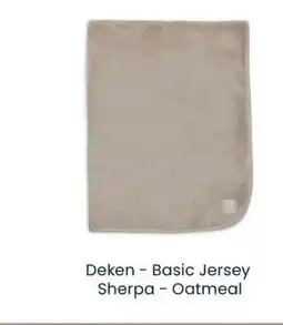 Babypark Deken Basic Jersey Sherpa Oatmeal aanbieding