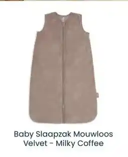 Babypark Baby Slaapzak Mouwloos Velvet Milky Coffee aanbieding