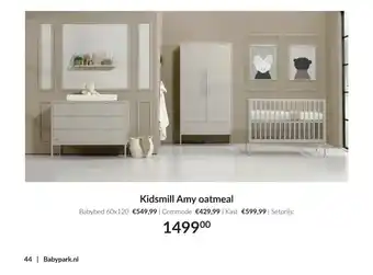 Babypark Kidsmill Amy oatmeal aanbieding
