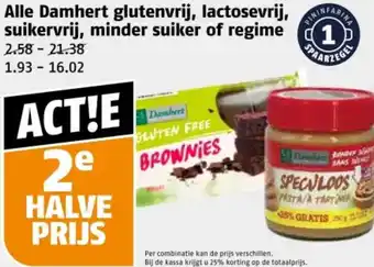 Poiesz Alle Damhert glutenvrij, lactosevrij, suikervrij, minder suiker of regime aanbieding