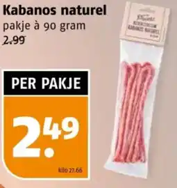 Poiesz Kabanos naturel aanbieding