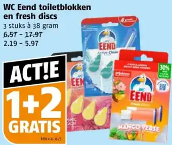 Poiesz WC Eend toiletblokken en fresh discs aanbieding