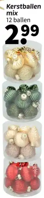 Wibra Kerstballen mix aanbieding