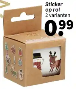 Wibra Sticker op rol aanbieding
