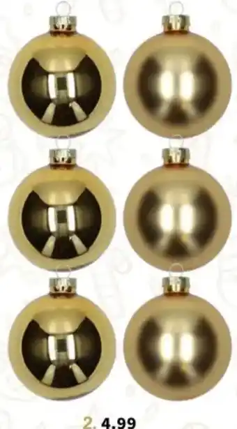 Wibra Kerstbal glas aanbieding