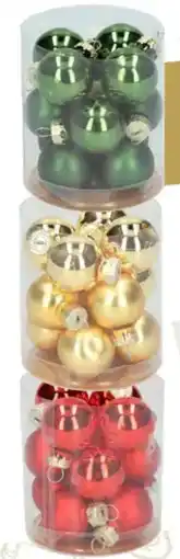 Wibra Kerstballen glas aanbieding