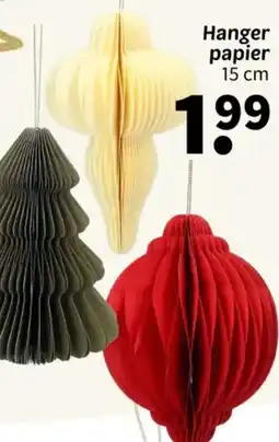 Wibra Hanger papier aanbieding