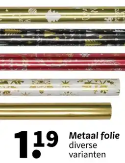 Wibra Metaal folie aanbieding