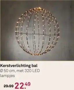 Karwei Kerstverlichting bal aanbieding