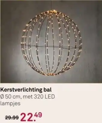 Karwei Kerstverlichting bal aanbieding