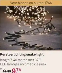 Karwei Kerstverlichting snake light aanbieding