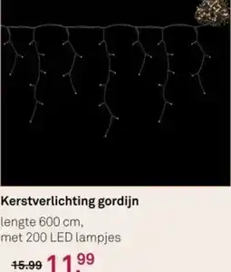 Karwei Kerstverlichting gordijn aanbieding