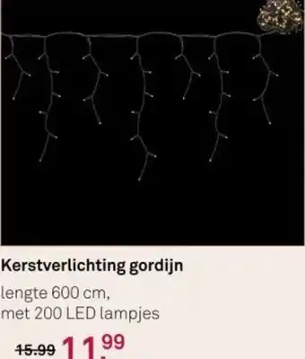 Karwei Kerstverlichting gordijn aanbieding