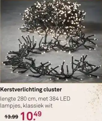 Karwei Kerstverlichting cluster aanbieding