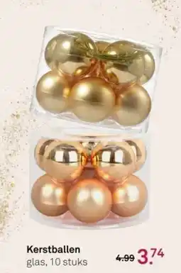 Karwei Kerstballen glas, 10 stuks aanbieding