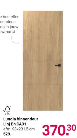 Karwei Lundia binnendeur Linj En CA01 aanbieding