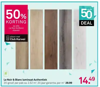 Karwei Le Noir & Blanc laminaat Authentiek aanbieding