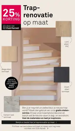Karwei Trap renovatie op maat aanbieding