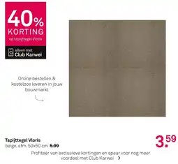 Karwei Tapijttegel Vloris aanbieding