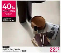 Karwei Click PVC vloer Progetto aanbieding