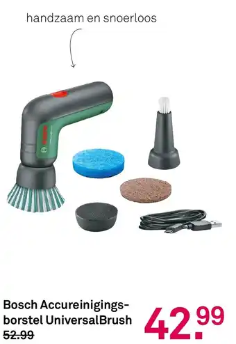 Karwei Bosch Accureinigings borstel UniversalBrush aanbieding