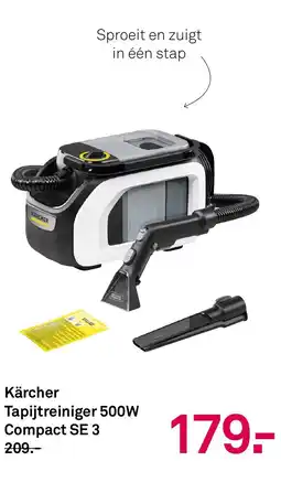 Karwei KARCHER Kärcher Tapijtreiniger 500W Compact SE 3 aanbieding