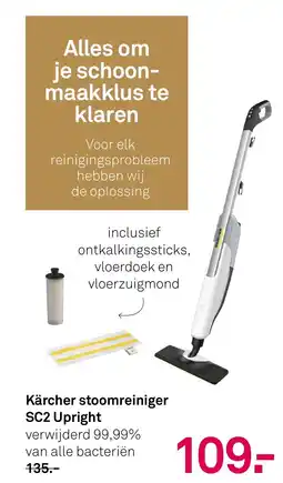 Karwei Kärcher stoomreiniger SC2 UprighT aanbieding
