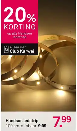 Karwei Handson ledstrip aanbieding