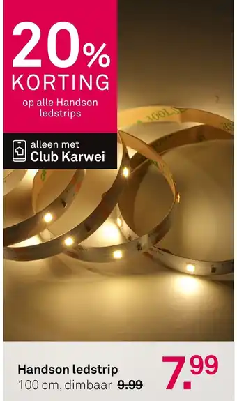 Karwei Handson ledstrip aanbieding