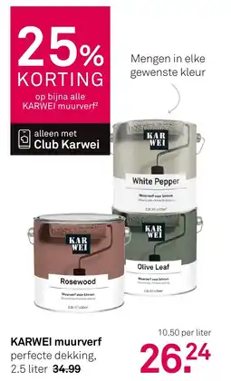 Karwei KARWEI muurverf aanbieding