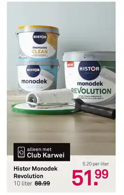 Karwei Histor Monodek Revolution aanbieding