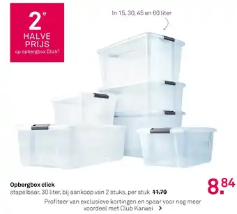 Karwei Opbergbox click aanbieding