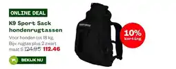 Welkoop K9 Sport Sack hondenrugtassen aanbieding