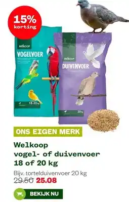 Welkoop Welkoop vogel of duivenvoer aanbieding