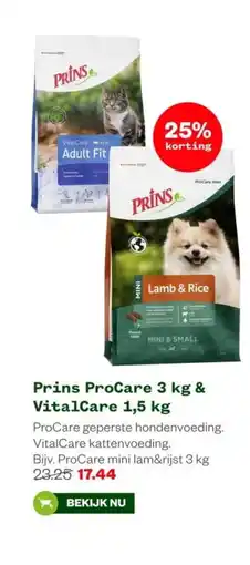 Welkoop Prins ProCare 3 kg & VitalCare aanbieding