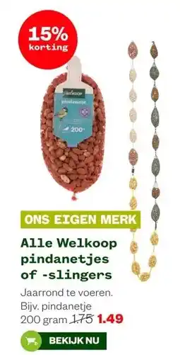 Welkoop Alle Welkoop pindanetjes of slingers aanbieding