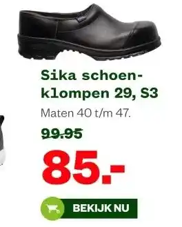 Welkoop Sika schoen- klompen 29, S3 aanbieding