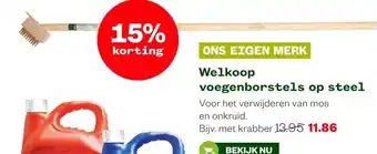 Welkoop Welkoop voegenborstels op steel aanbieding