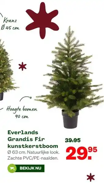 Welkoop Everlands Grandis Fir kunstkerstboom aanbieding