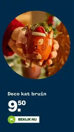Welkoop Deco kat bruin aanbieding