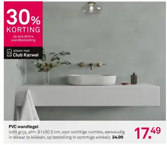 Karwei PVC wandtegel aanbieding