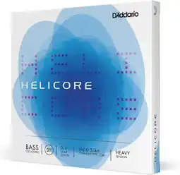 Amazon D'Addario H610-3/4H Helicore Contrabass snarenset meervoudig gedraaide stalen kern 3/4 Heavy aanbieding