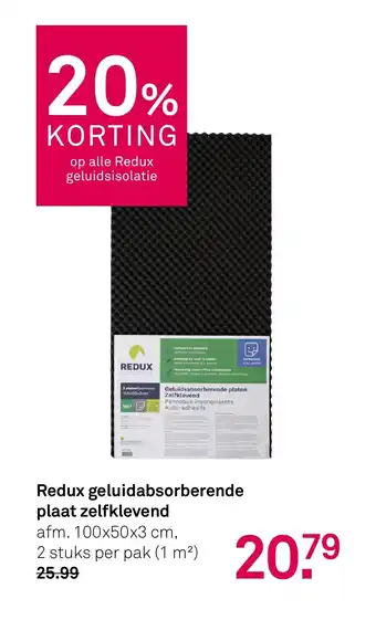 Karwei Redux geluidabsorberende plaat zelfklevend aanbieding
