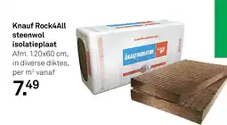 Karwei Knauf Rock4All steenwol isolatieplaat aanbieding
