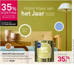 Karwei Histor MY color muurverf aanbieding